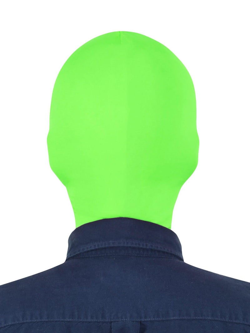 Gaoin Unisex Face open Zentai Hood Mask for Costume Parties (Lime Green) - Image 2